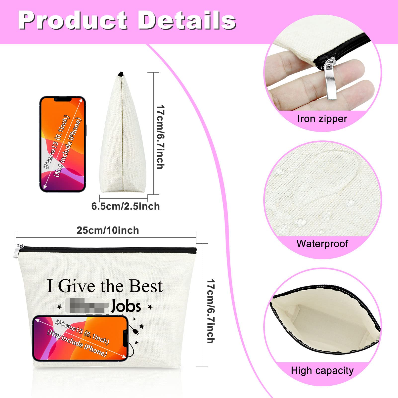 Professional Hair Stylist Gift Set - Makeup Cosmetic Bag & Travel Pouch for Salon Graduation, Birthday & Appreciation - Perfect for Hairstylists, Cosmetologists & Beauty Professionals (Ideal for Work, Travel & Daily Use)