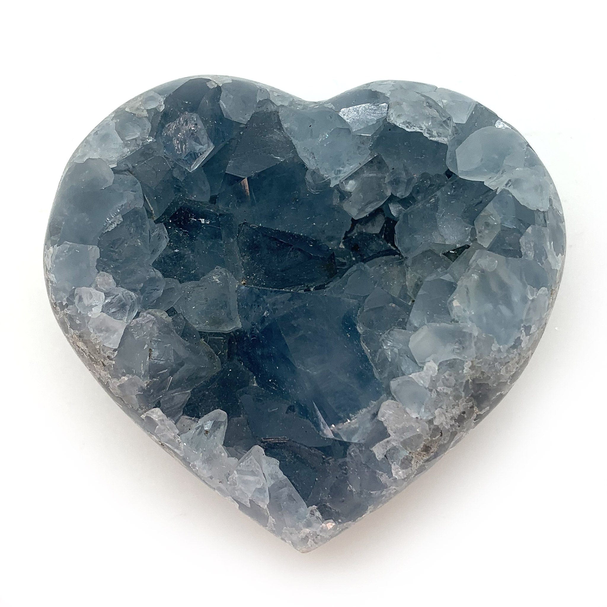 Celestite Heart Crystal - Natural Healing Stone for Love & Peace - Perfect for Meditation, Home Decor & Spiritual Gifts