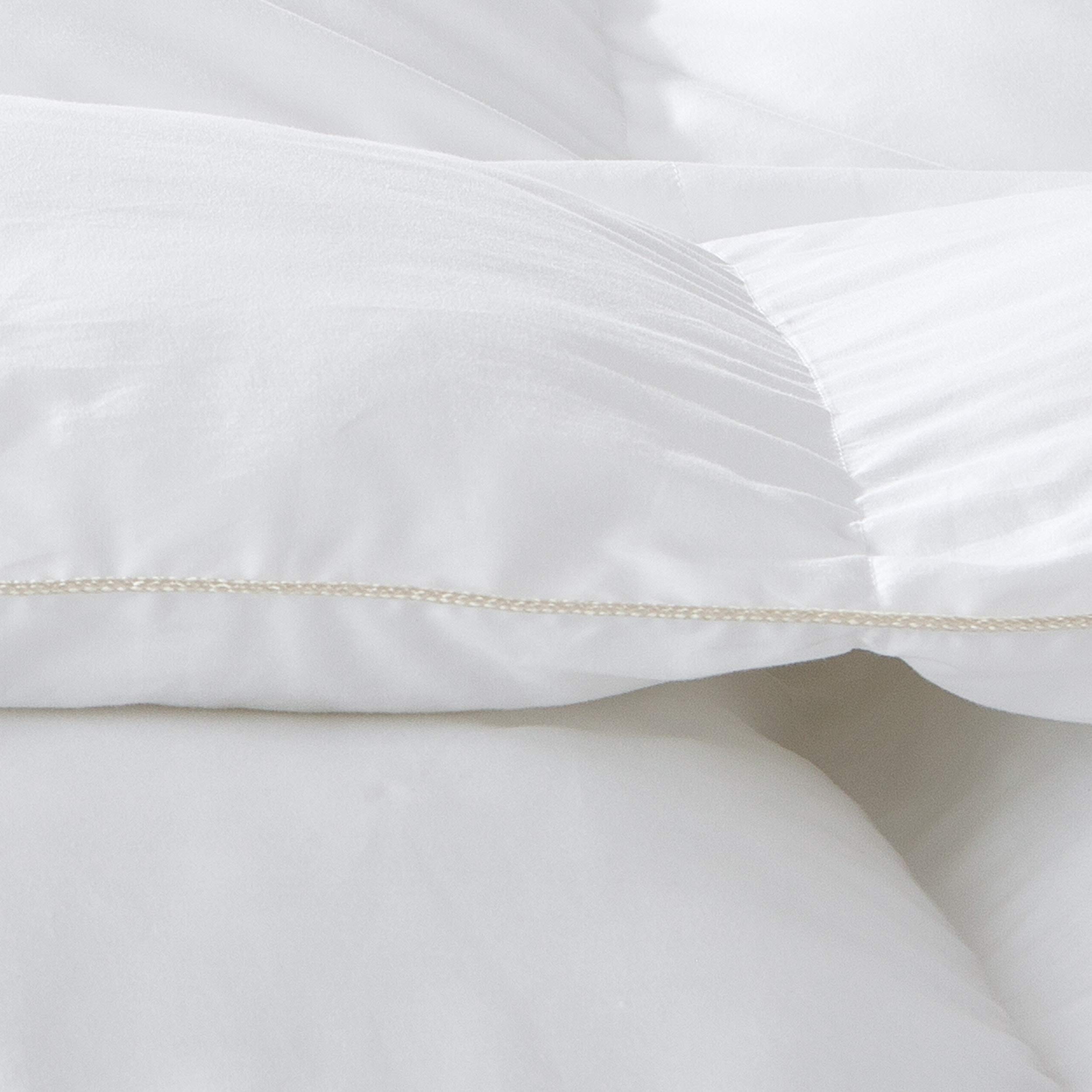 Premium All-Season Twin Size Luxury Siberian Goose Down Comforter - 100% Egyptian Cotton Cover - Hypoallergenic Feather Duvet Insert (Twin, White) - Perfect for Bedrooms, Guest Rooms & Dormitories