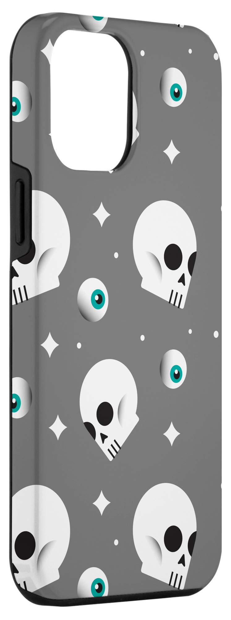 iPhone 12 Pro Max Halloween Case - Funny Skulls & Eyeballs Design Protective Phone Cover | Perfect Gift for Kids & Teens | Great for Trick-or-Treating, Halloween Parties & Costume Events