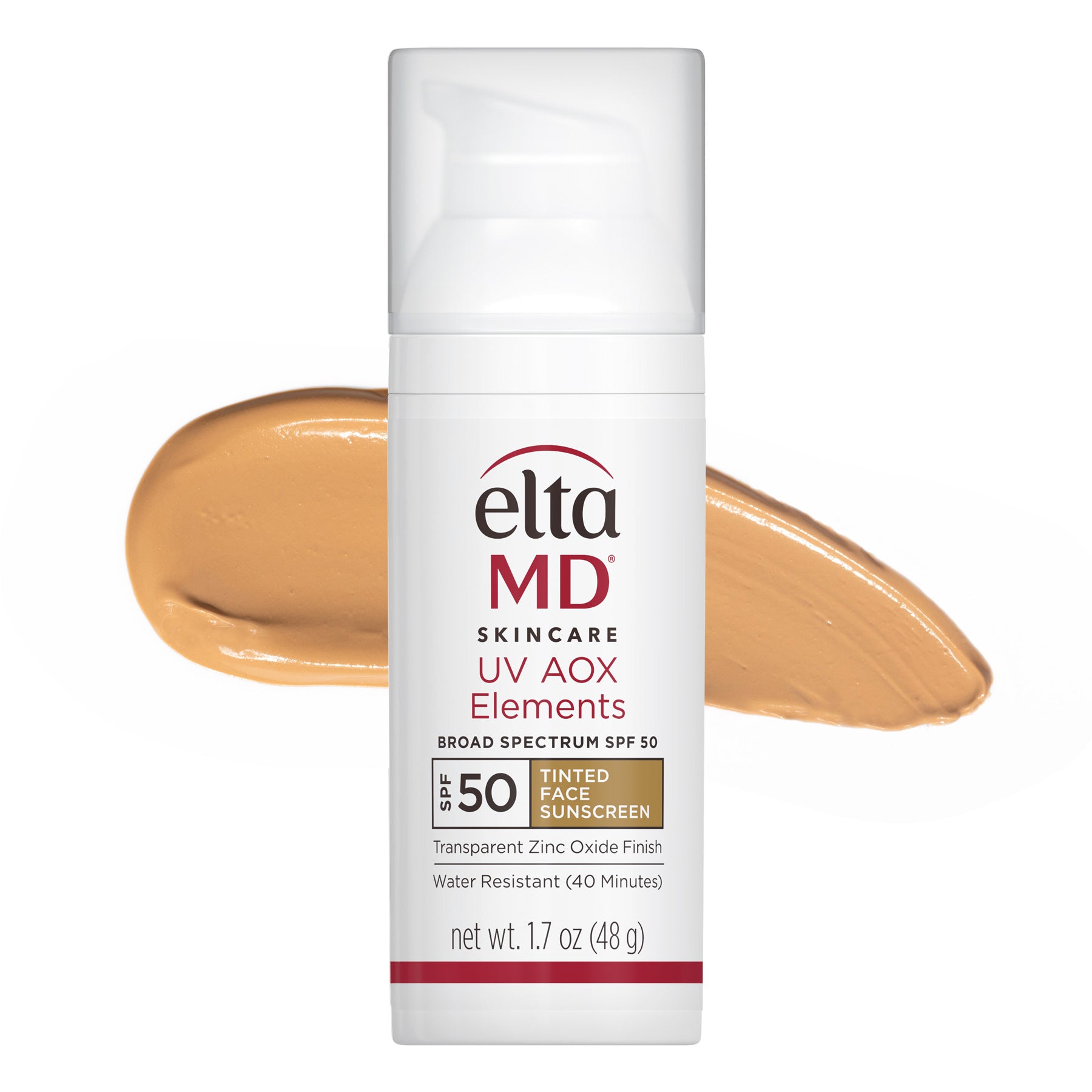 EltaMD UV AOX Elements Broad Spectrum SPF 50 Tinted Mineral Sunscreen - Lightweight Daily Face Sunscreen for Sensitive Skin - Perfect for Outdoor Activities & Daily Wear