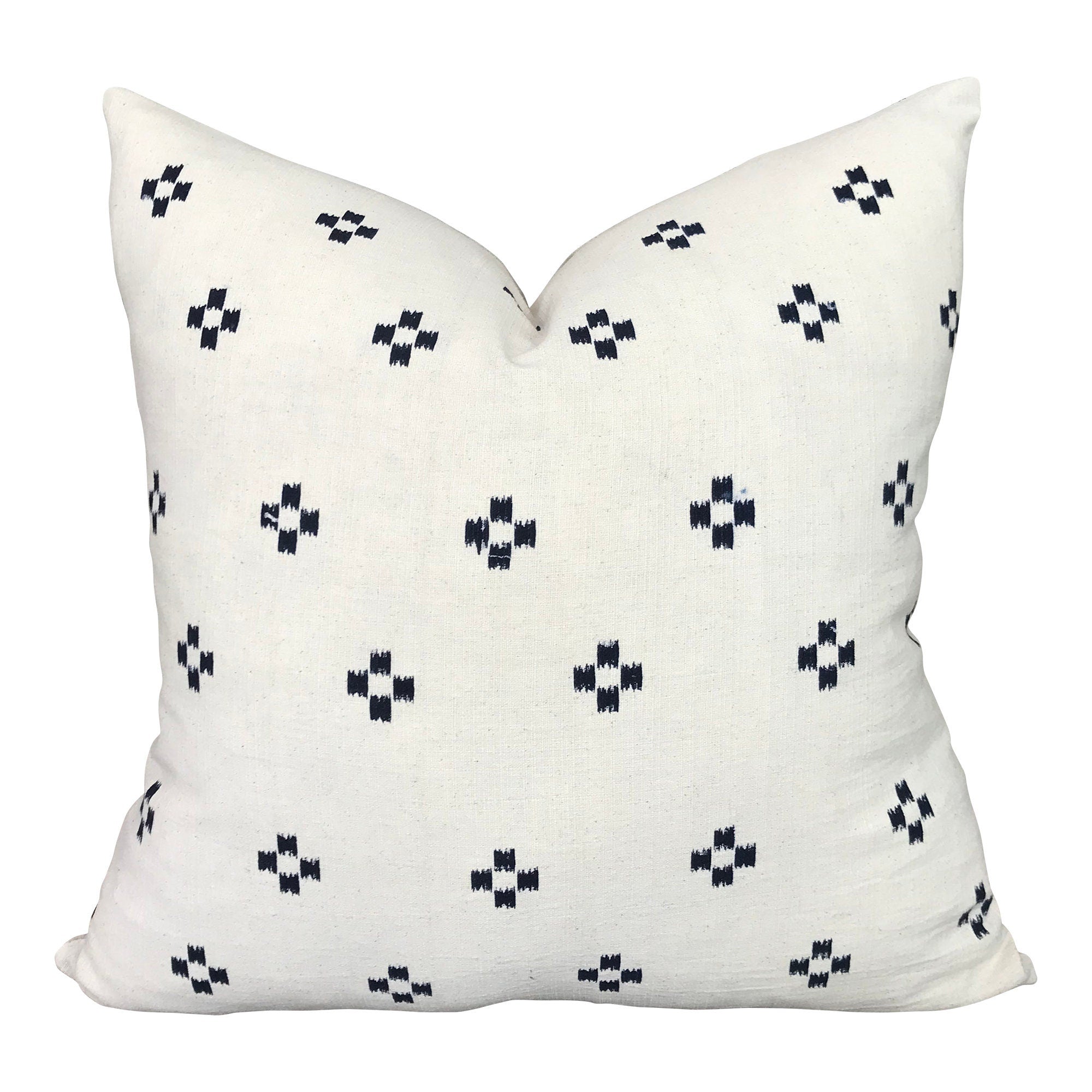 Chiang Mai Native Cotton Pillow Cover - Handmade Organic Cotton Cushion Case - Ready to Ship - Perfect for Bedroom, Living Room & Boho Home Decor