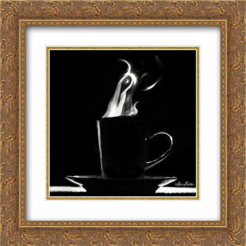 Lori Deiter 'Coffee Time II' 15x15 Gold Ornate Framed Double Matted Museum Art Print - Perfect for Living Room, Bedroom & Office Decor