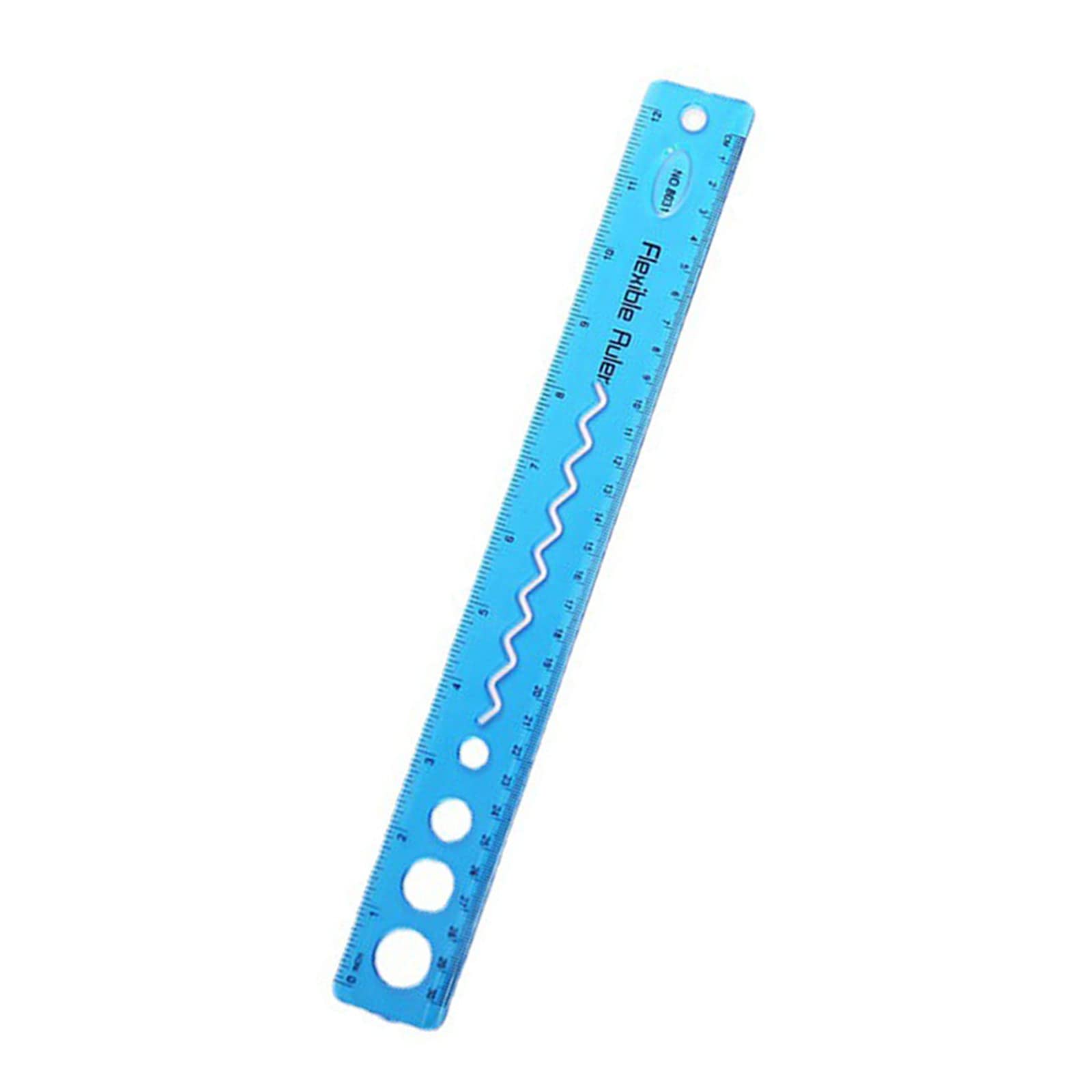 Flexible Ruler 12 Inch/30cm - Bendable Soft Ruler for Kids & Adults - Unbreakable Shatterproof Clear Plastic Straight Edge Ruler - Perfect for School, Office, Sewing & DIY Crafts
