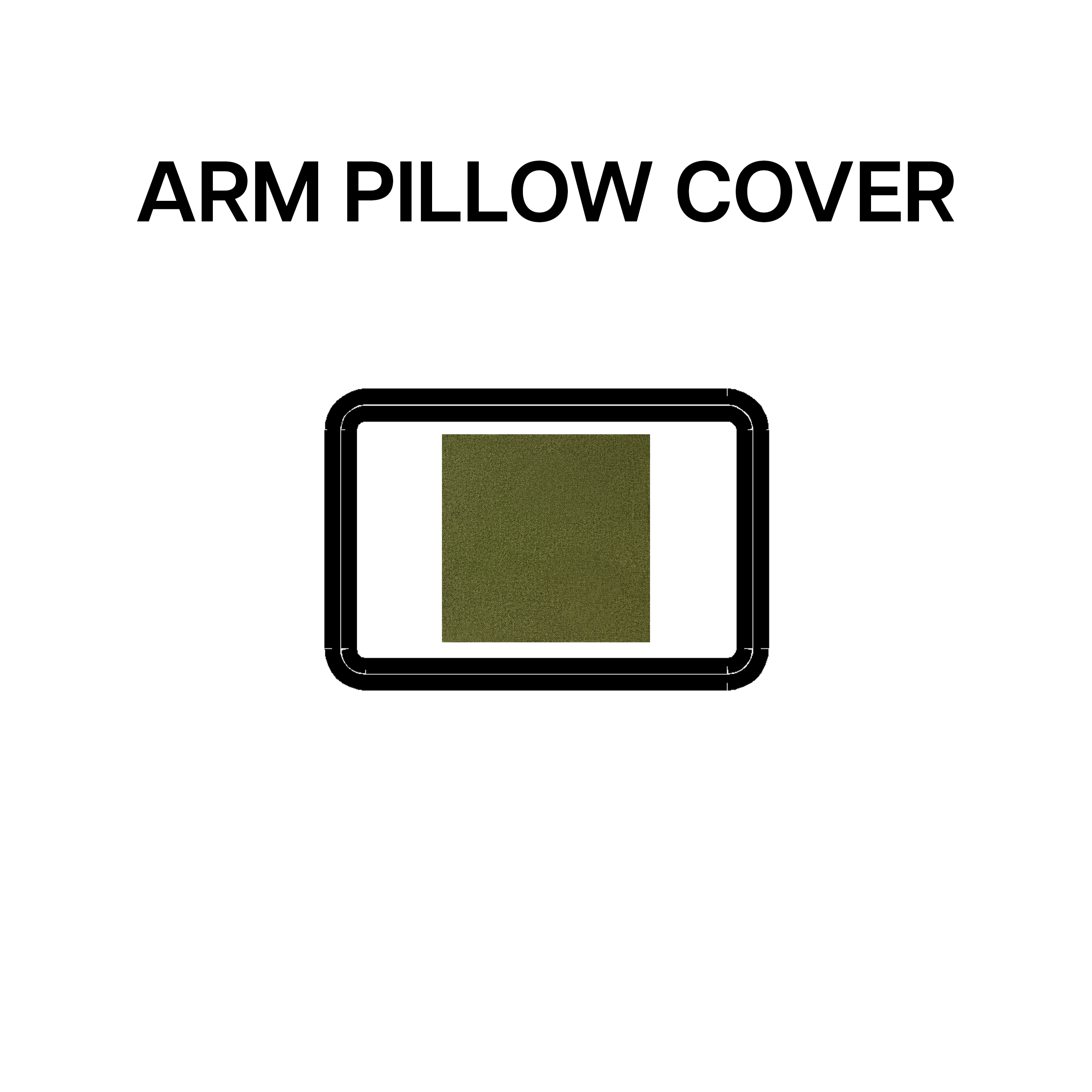 Fern BP 639 111 Arm Pillow Cover - Soft & Comfortable Pillowcase for Sofa, Bed, Travel - Perfect for Home Decor, Office Nap, and Car Rest