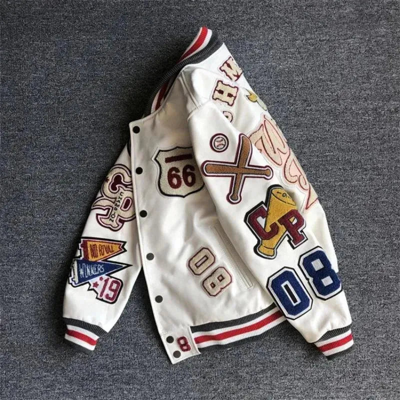 Men's Y2K Retro Varsity Jacket - Vintage 90s Baseball Jacket for Men | Streetwear Fashion | Perfect for Casual Outfits, College Campuses & Hip Hop Style