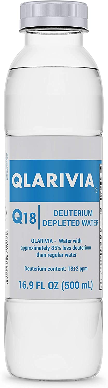 Qlarivia DDW 18 ppm Deuterium Depleted Water - Case of 24 Bottles (500ml Each) | Supports Hydration, Immune Health & Cellular Function | Perfect for Athletes, Wellness Enthusiasts & Anti-Aging