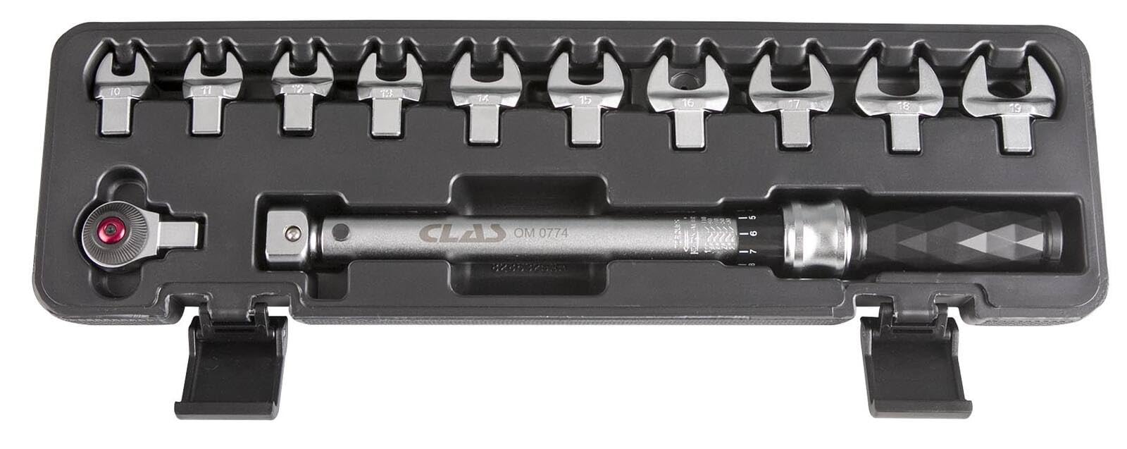 3/8 Inch Drive Torque Wrench with Interchangeable Heads (30-110Nm/22-81 ft-lb) - 331mm Precision Tool for Automotive, Bike & DIY Repairs