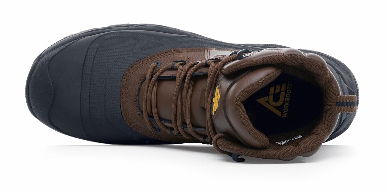 ACE Work Boots Mammoth IV - Men's & Women's Composite Toe Safety Shoes | Slip & Water Resistant OSHA Approved Work Boots for Construction, Warehouse & Outdoor Jobs