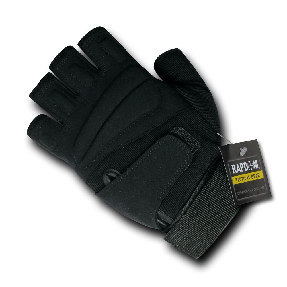 RAPDOM Tactical Lightweight Half Finger Gloves for Outdoor Sports, Cycling, Motorcycling & Shooting - Breathable & Durable Training Gloves