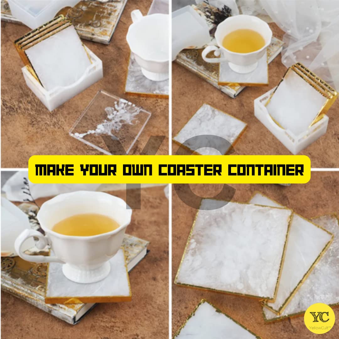 Premium 3D Resin Silicone Mold for DIY Crafts - Art, Soap, Chocolate, Candle Making - Multi-Purpose Ash Tray & Coaster Mold - Perfect for Home Decor, Gift Making & Creative Projects