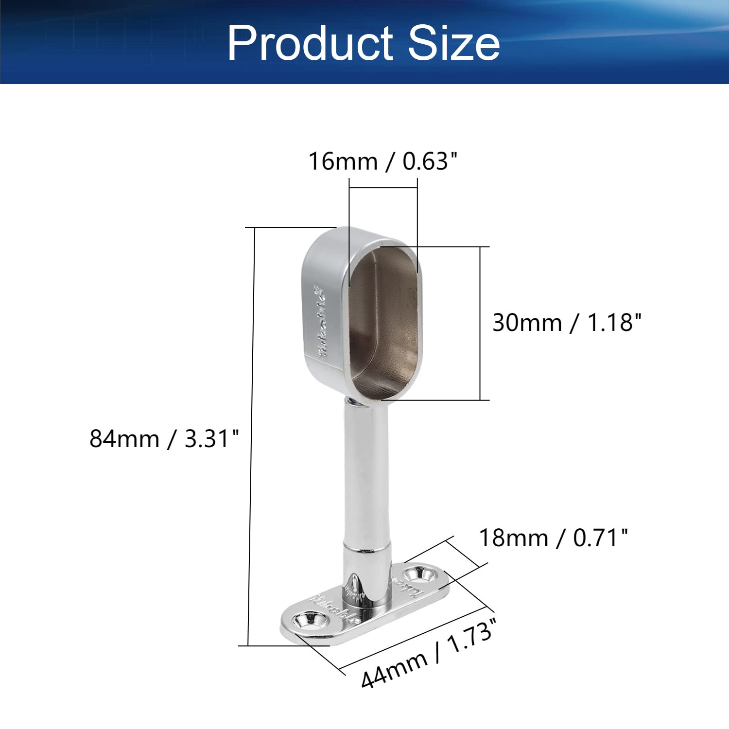 Yinpecly Adjustable Shower Curtain Rod - 0.63