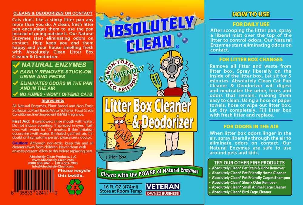 Premium Litter Box Cleaner & Odor Eliminator - Fast-Acting Cat Litter Deodorizer for Urine & Feces Odors | Extends Litter Life | Ideal for Multi-Cat Homes & Small Spaces