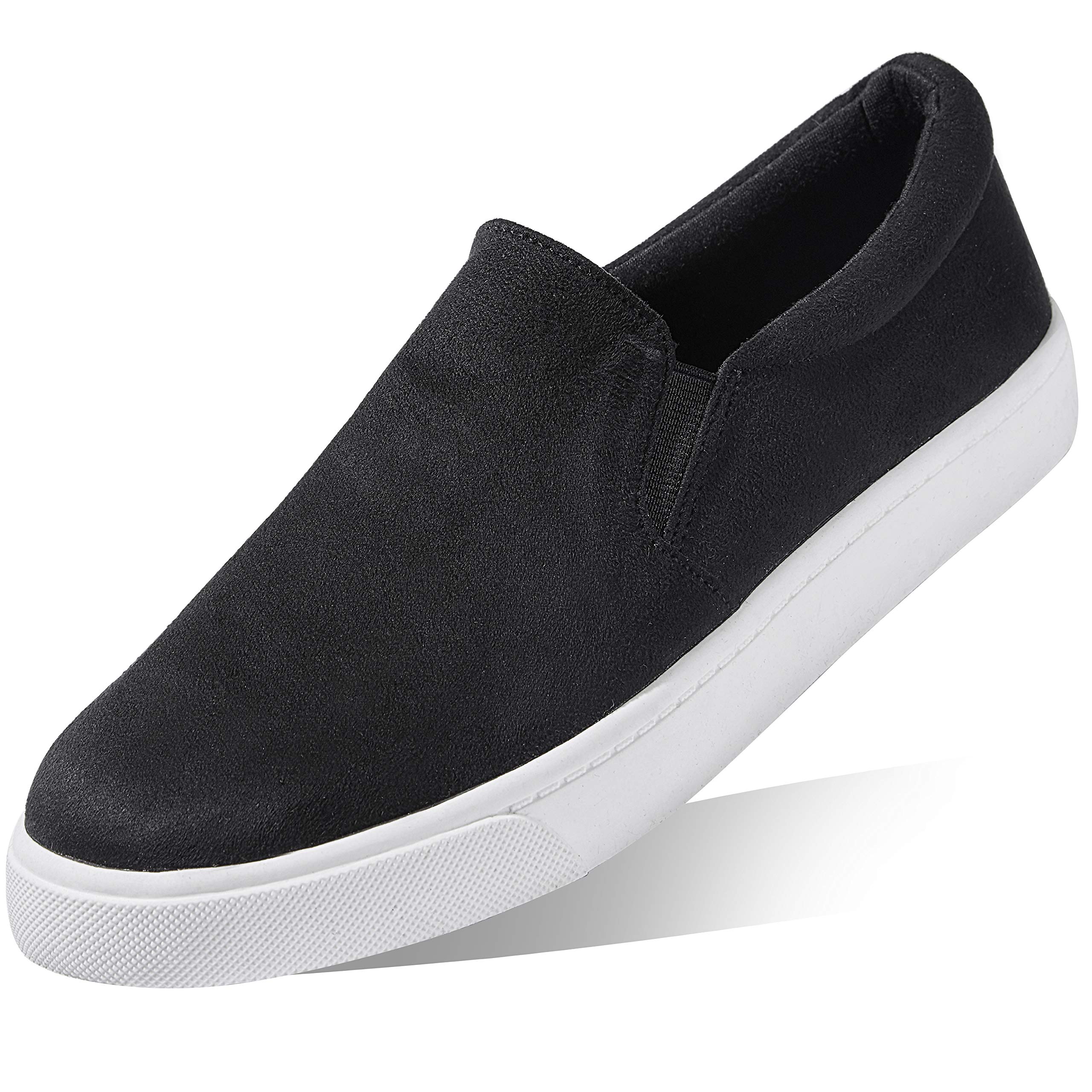 DailyShoes Platform Slip-on Sneakers for Women - Round Toe Low Cut Thick Sole Dress Shoes, Ballet Flats & Walking Shoes - Perfect for Work, Casual Outfits & Travel
