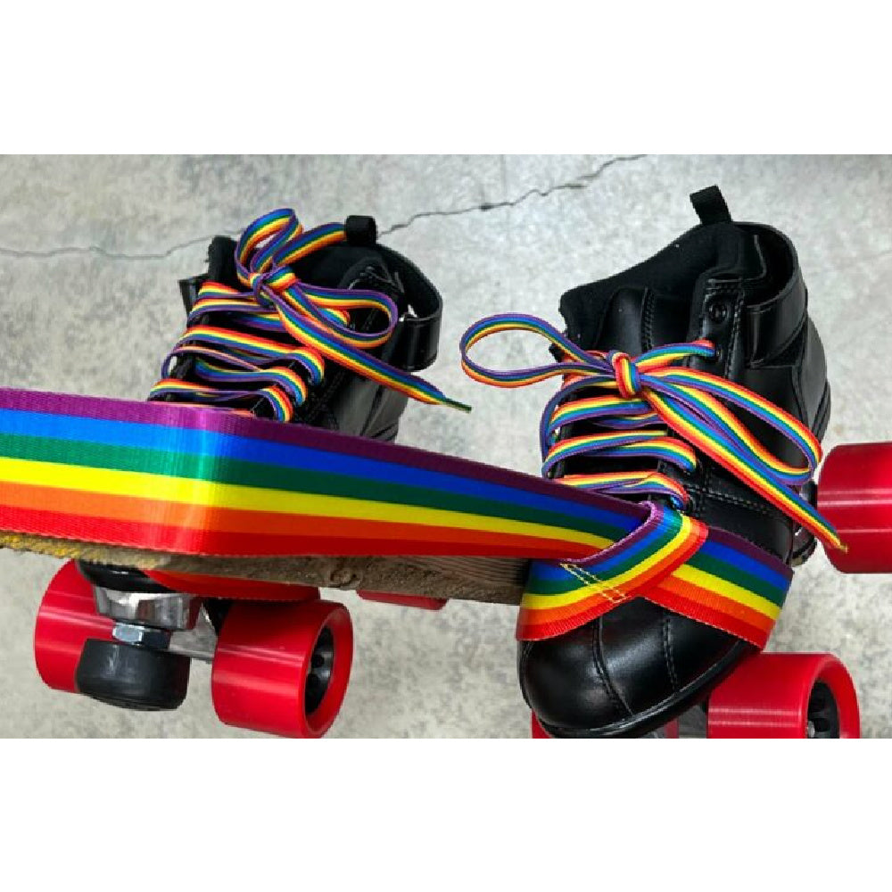 Derby Skate Laces with Carry Leash - Durable Roller Skate Shoelaces for Derby Skaters & Rollerbladers - Perfect for Rink, Park & Outdoor Skating