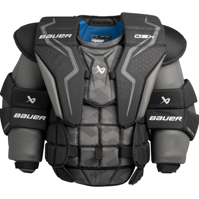 Bauer GSX Junior Goalie Chest Protector - Youth Hockey Protective Gear for Ice Hockey Goalies - Perfect for Practice, Games & Training Sessions
