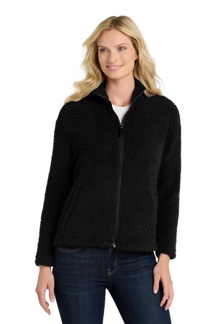 Port Authority Women's Cozy Fleece Jacket | Soft Warm Winter Pullover | Casual Outerwear for Work, Travel & Outdoor Activities