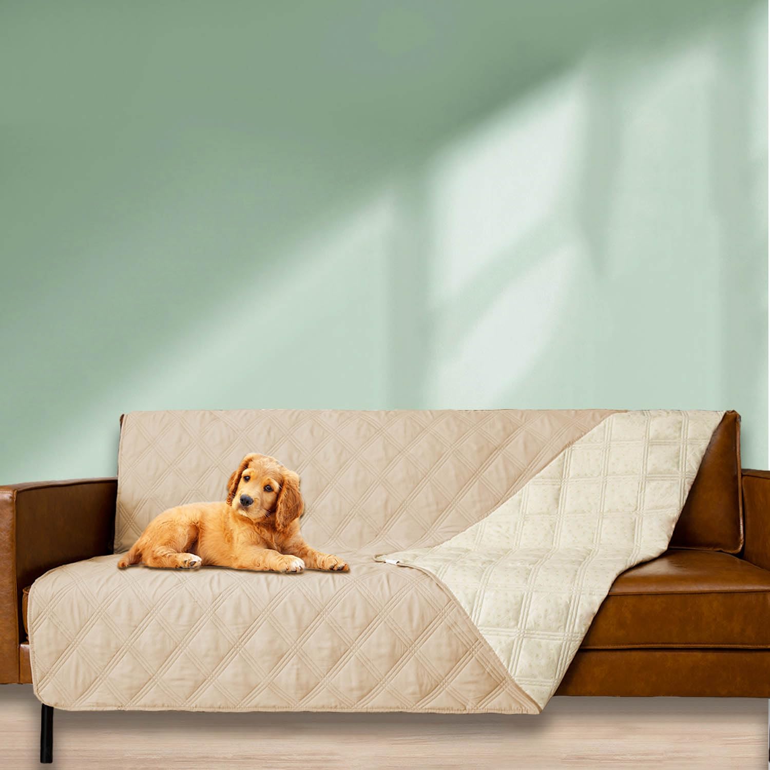 Waterproof Dog Bed Cover with Non-Slip Backing - Pet Blanket Protector for Furniture, Couch & Sofa - Perfect for Indoor Use, Travel & Car Rides