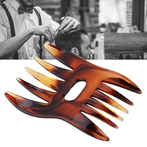 Professional Barber Hair Styling Comb - Wide Tooth Texturizing Comb for Men & Women, Anti-Static Resin Comb for Smooth Detangling & Styling - Perfect for Salon, Home Haircuts & Retro Hairstyles (6#)