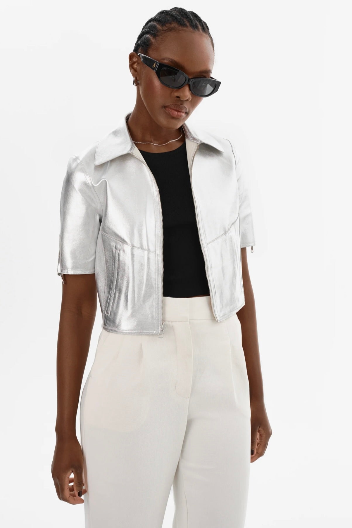 Sevana Reversible Leather Jacket for Women - Stylish Faux Leather Biker Jacket with Zipper Closure | Perfect for Casual Outfits, Date Nights & Fall Layering