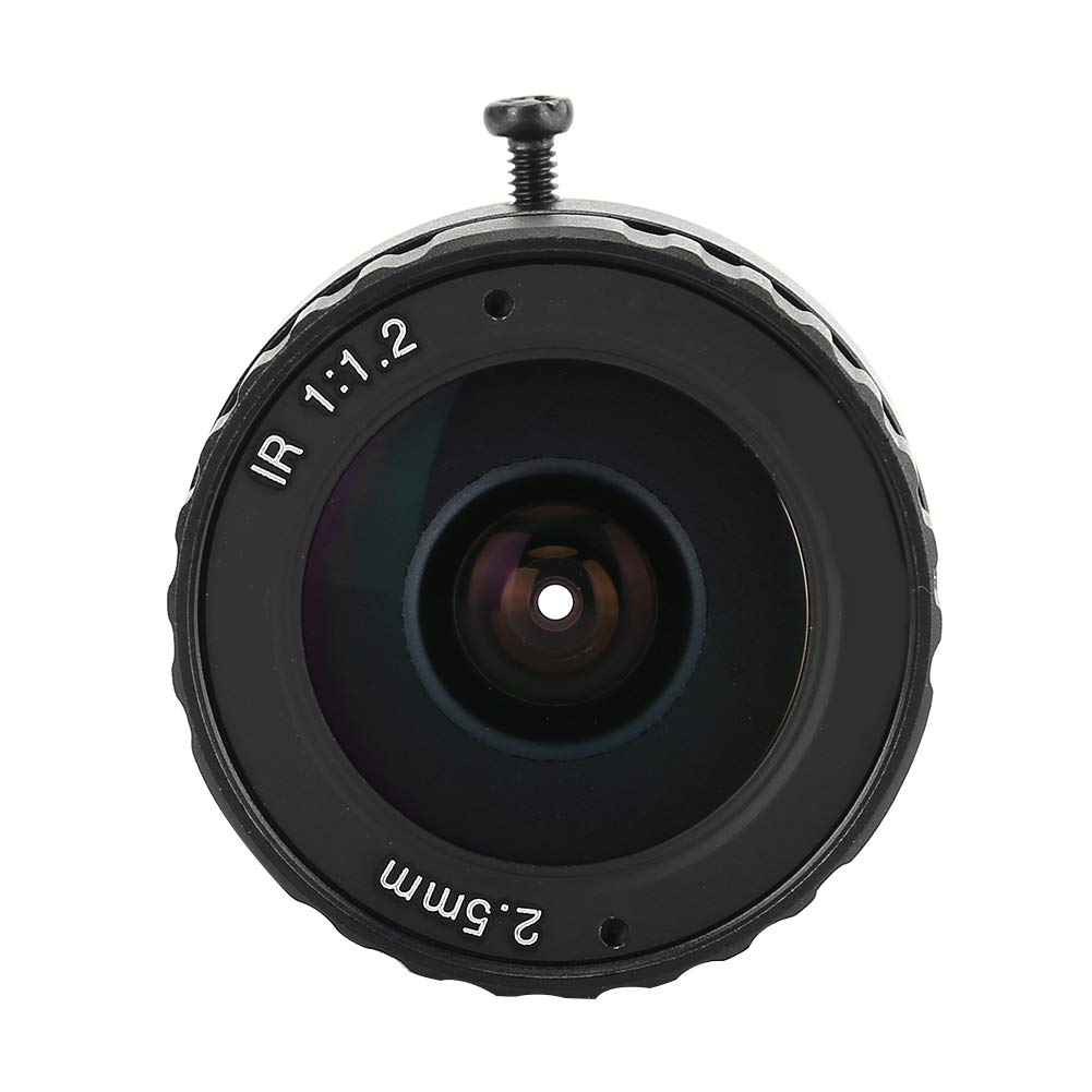 3MP Fixed Focus Lens with 2.5mm Length - HD Aluminum Alloy Camera Replacement Lens for CCTV Security Cameras - Perfect for Home Surveillance, Office Security & Outdoor Monitoring