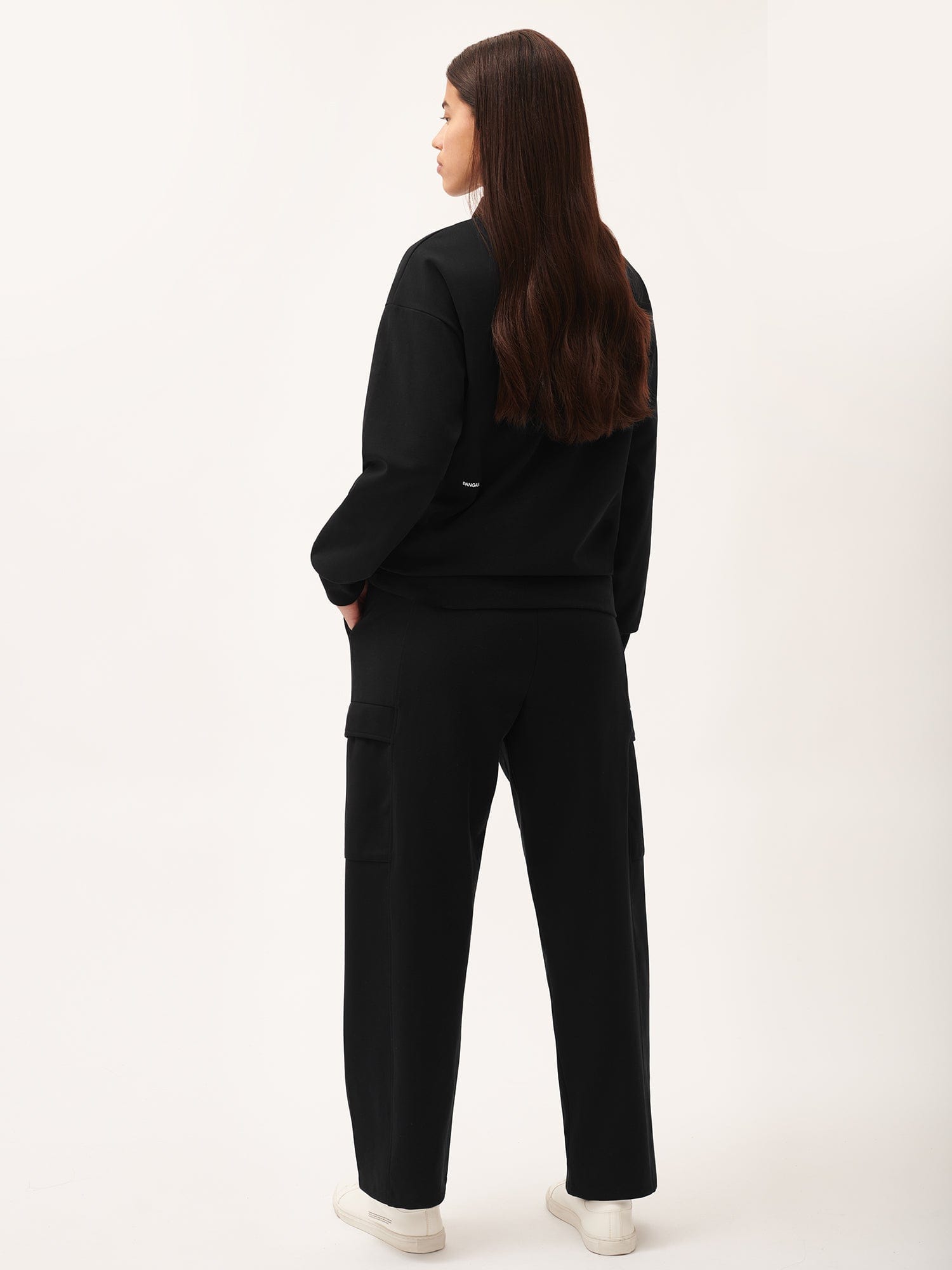 Women's DNA Double Jersey Cargo Pants - Black | Comfortable Stretch Workout & Travel Pants for Women | Perfect for Hiking, Gym & Casual Wear