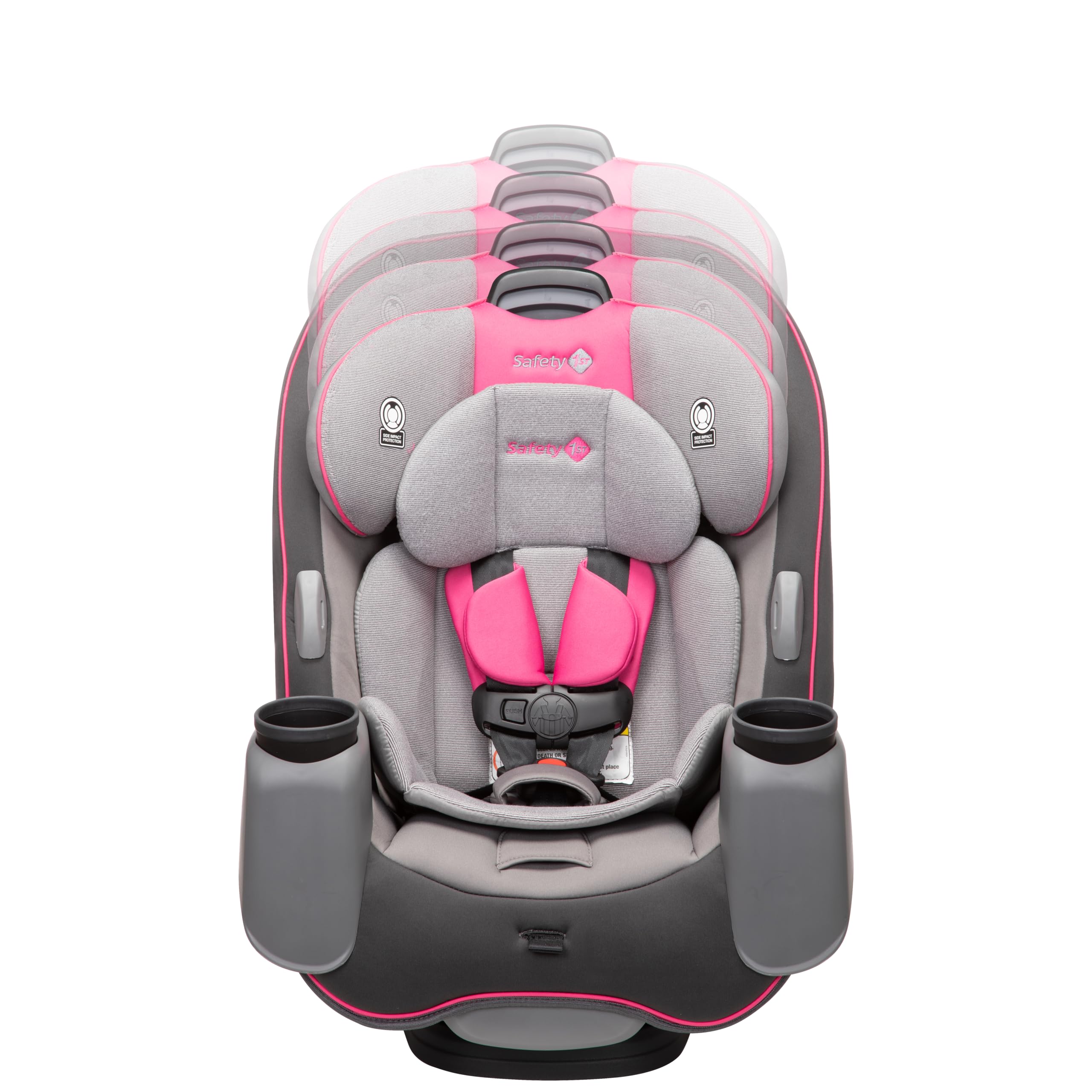 Safety 1st Crosstown DLX All-in-One Convertible Car Seat - Cabaret | Rear-Facing, Forward-Facing & Booster Mode | 3-in-1 Design for Infants to Big Kids | Safe & Comfortable for Long Rides | Perfect for Family Travel & Daily Commutes