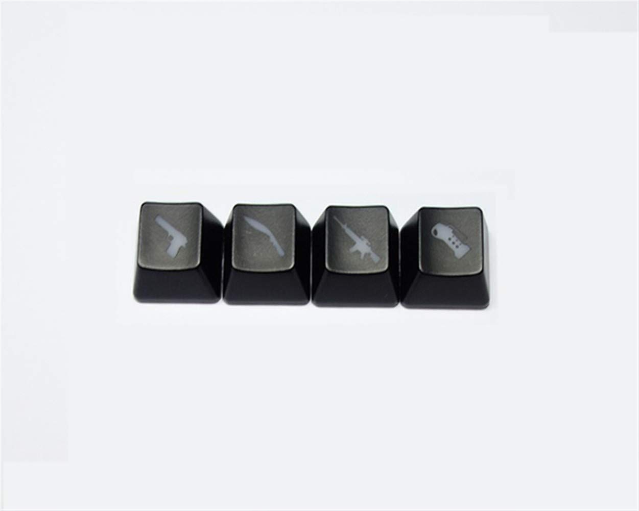 Customized DONCK Keycaps for Mechanical Keyboards - 20pcs Etched ABS Shine-Through Keycaps (Blue Switch Compatible) for Gaming, Typing & Office Use