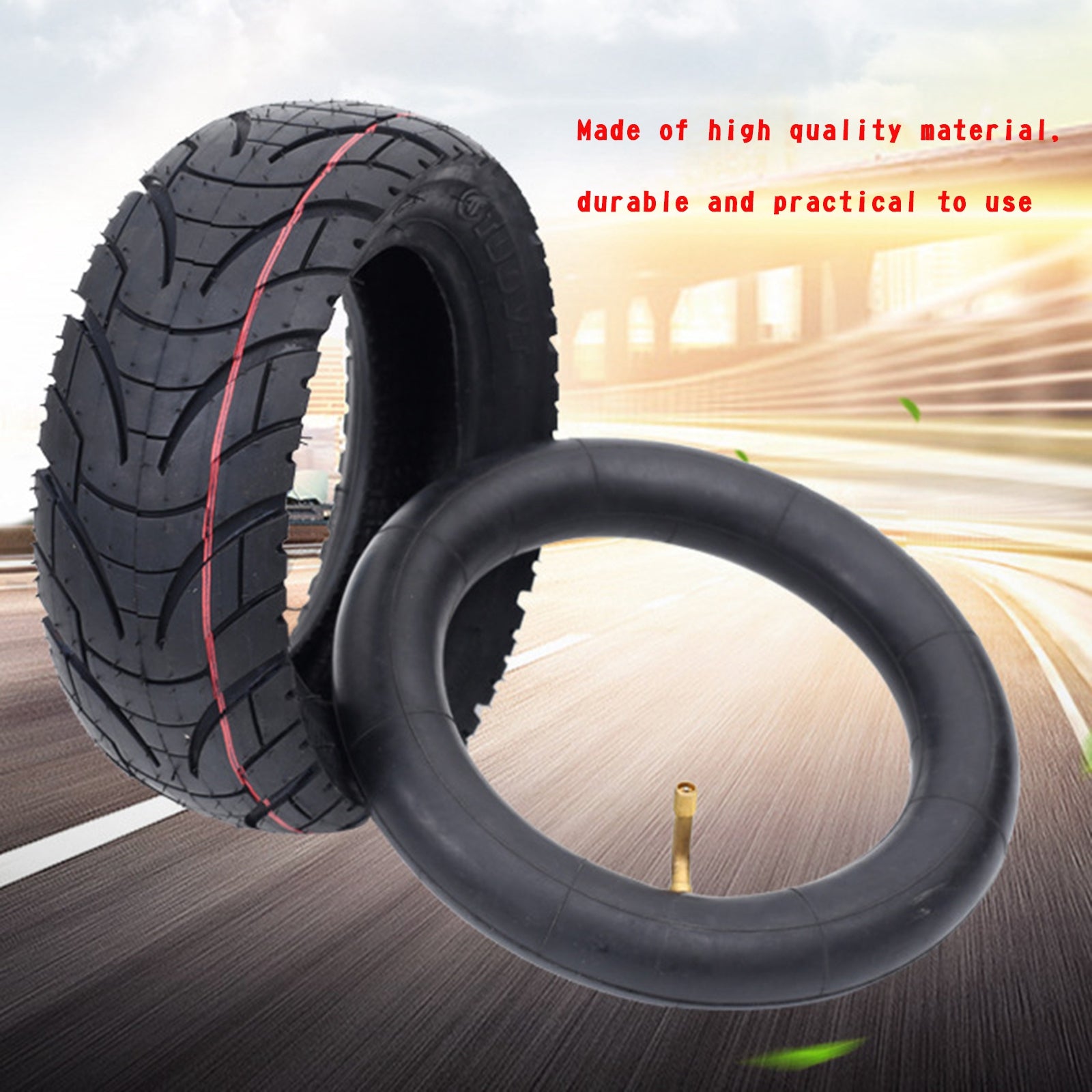 10x3.0 80/65 6 Electric Scooter Tires with Inner Tube - Compatible with Zero, Dualtron, KuGoo M4 - Perfect for Commuting, Off-Roading & Urban Adventures