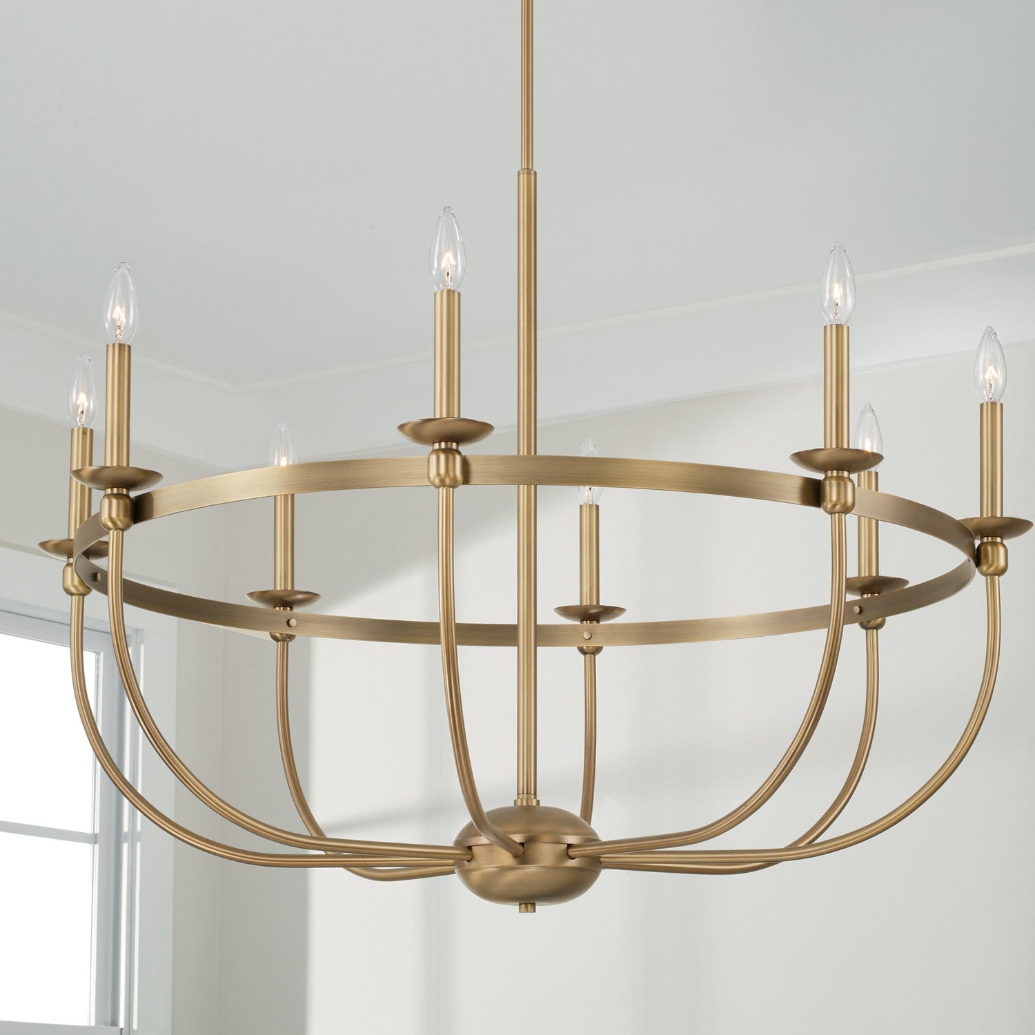 Capital Lighting Eight Light Chandelier - Elegant Crystal Ceiling Fixture for Dining Room, Living Room & Bedroom | Perfect for Home Decor & Wedding Venue Lighting