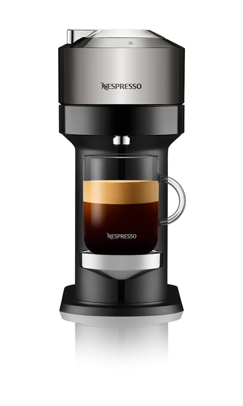 Nespresso Vertuo Next Espresso Machine with Premium Dark Chrome Finish - Perfect for Home Coffee Bars & Office Brewing Stations