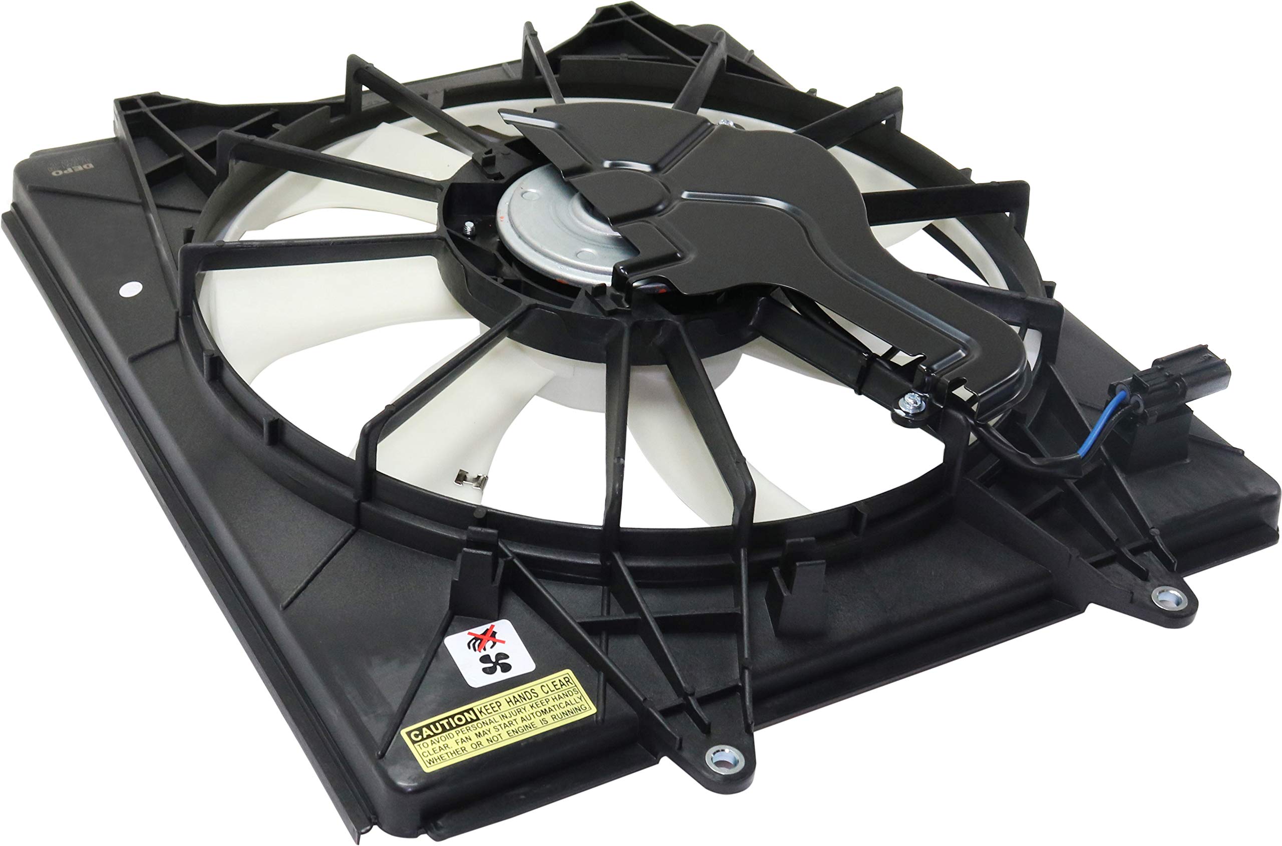 Go-Parts - A/C Condenser Fan Assembly Replacement for 2018-2023 Honda Odyssey Right Passenger Side - Perfect for Cooling System Repair & Summer AC Maintenance