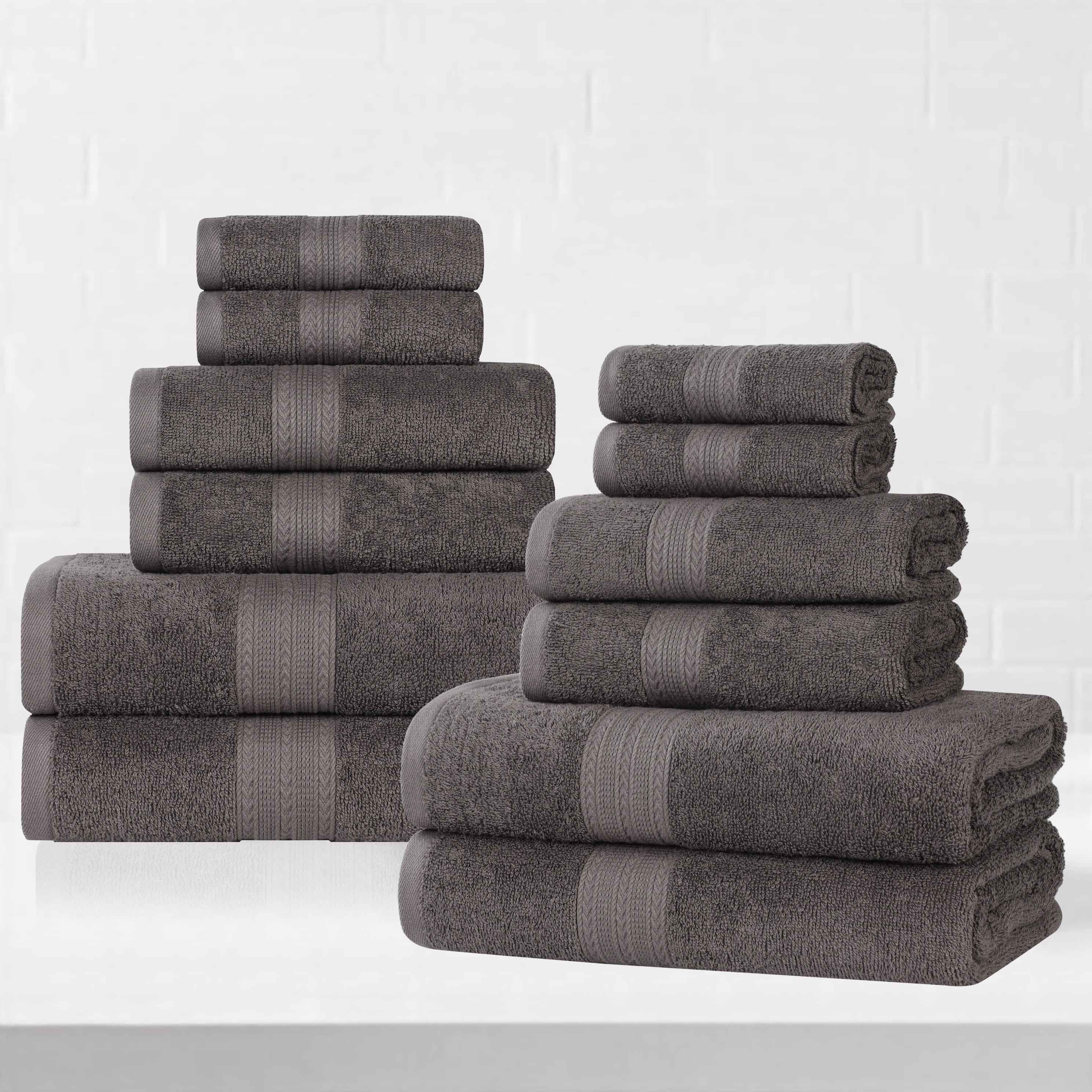 Premium Eco-Friendly Ring Spun Cotton Towel Set - Soft, Absorbent & Sustainable Bath Towels for Spa, Gym & Luxury Home Use