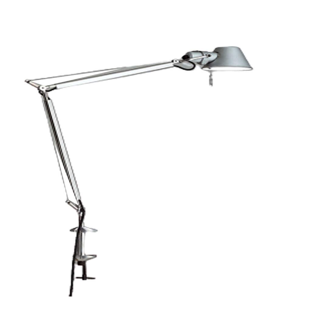 Artemide Tolomeo Mini 100W E26 Aluminum Adjustable Clamp Desk Lamp - Modern Task Lighting for Home Office, Study & Reading Nook