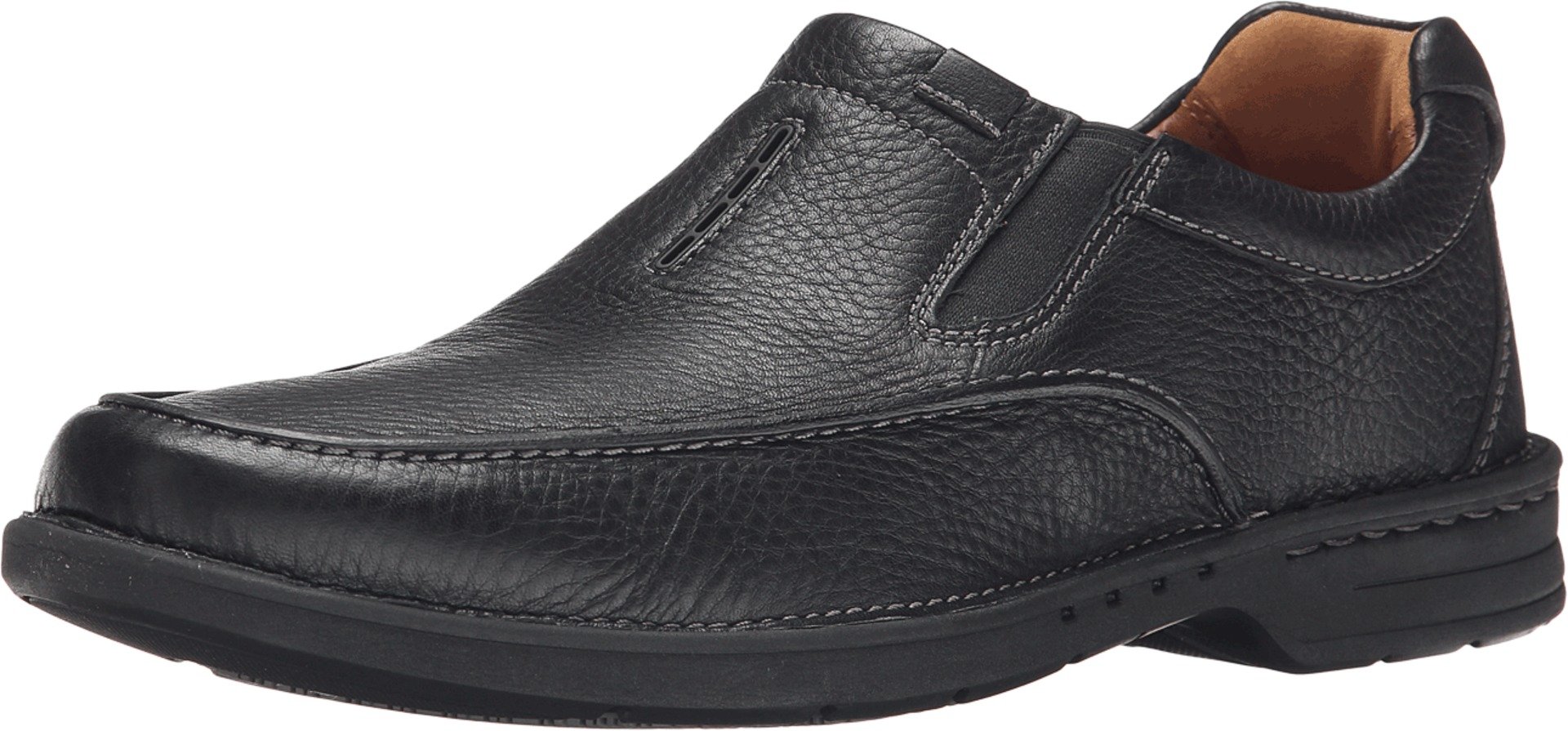 Clarks Men's Untilary Easy Slip-On Loafers - Comfortable Casual Shoes for Walking, Work & Travel - Lightweight Breathable Design for Everyday Wear