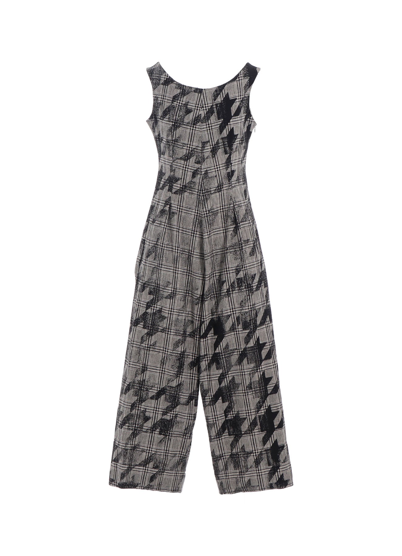 Cotton Linen Plaid Big Houndstooth Overalls - Stylish & Comfortable Jumpsuit for Women, Men | Perfect for Casual Outings, Workwear & Fashion Statements