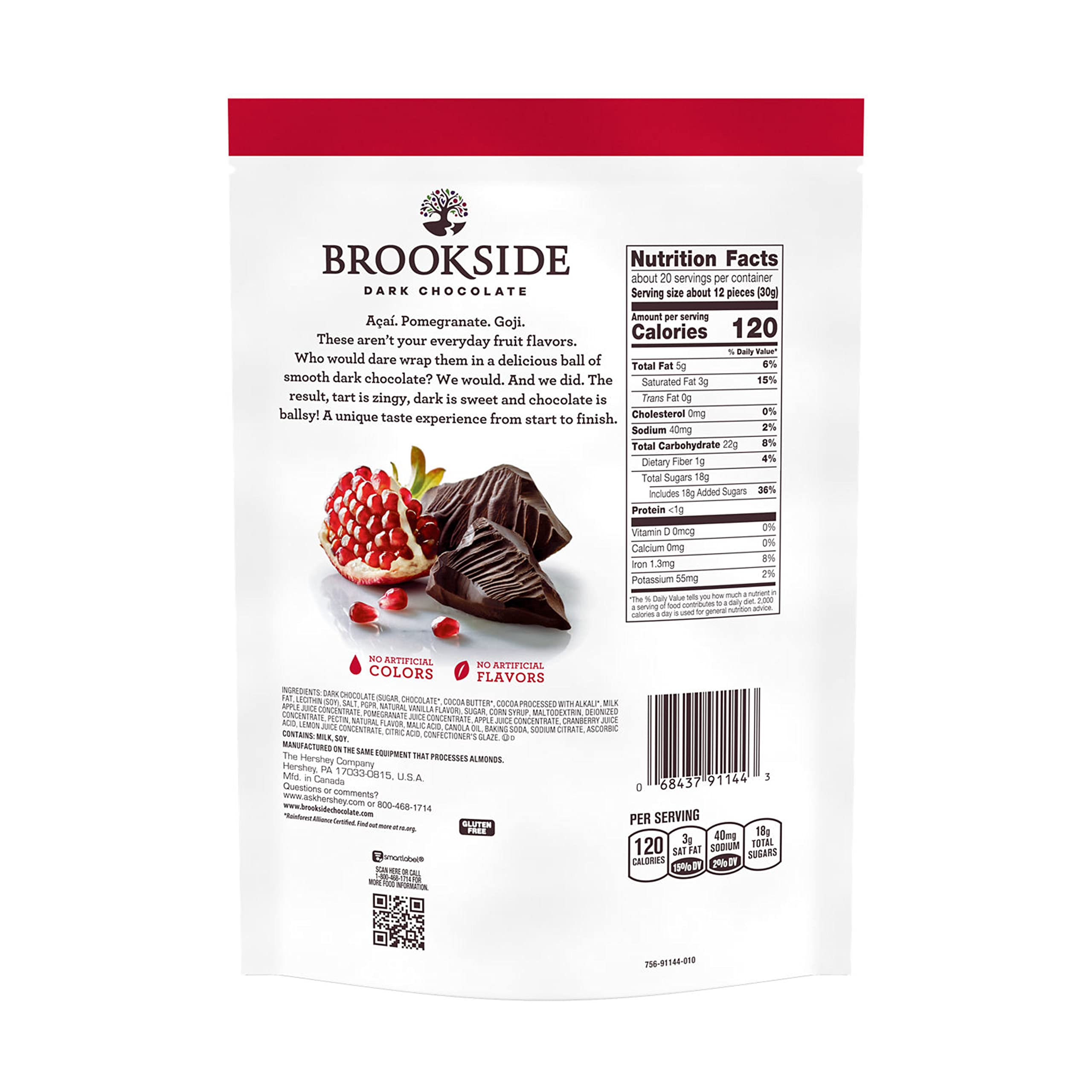 **BROOKSIDE Dark Chocolate Covered Pomegranate Snacks - 21 oz Bag | Antioxidant-Rich, Keto, Vegan & Gluten-Free Healthy Treat | Gourmet Chocolate Bites for Gifts & Holidays | Perfect for Yoga, Coffee Breaks, Hiking, Travel, Movie Nights, Office Snacks, Post-Workout & Desserts | Enjoy at Home, Work, Parties & Outdoor Adventures | Ideal for Healthy Snacking, Weight Management, and Special Occasions**