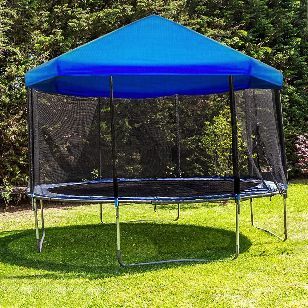 6-14 Ft Waterproof Trampoline Cover - UV Resistant & Tearproof Protective Cover for Round Trampolines and Swimming Pools | Easy Installation for Outdoor Weather Protection