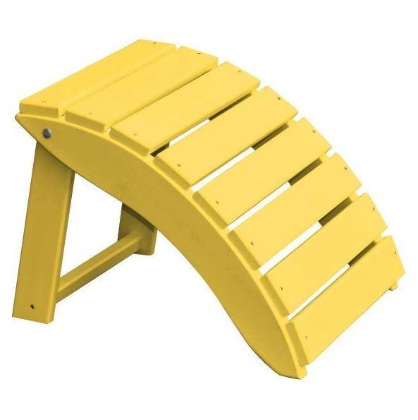 A&L Furniture Poly Folding Ottoman Stool - Lightweight Storage Footrest for Living Room, Bedroom, Patio - Perfect for Extra Seating & Home Organization