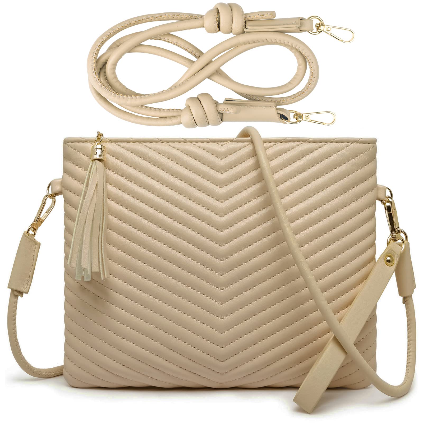 Trendy Vegan Leather Crossbody Bags for Women - Small Shoulder Purses with Wristlet Strap & Clutch Wallet | Perfect for Daily Use, Travel, and Night Out Accessories