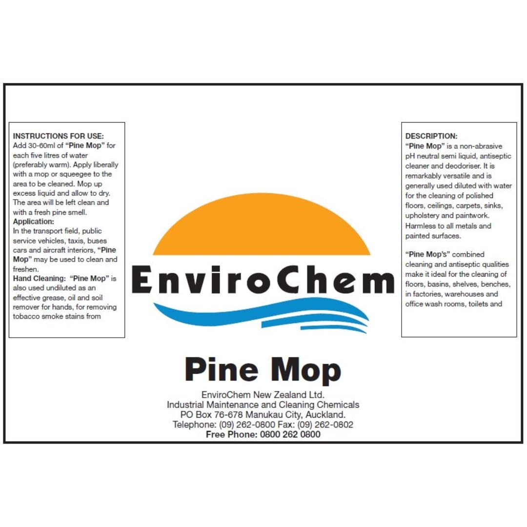 Pine Mop - Disinfectant & Deodorant Cleaning Tool for Floors, Kitchen, Bathroom | Eco-Friendly Wooden Mop for Home & Office Use