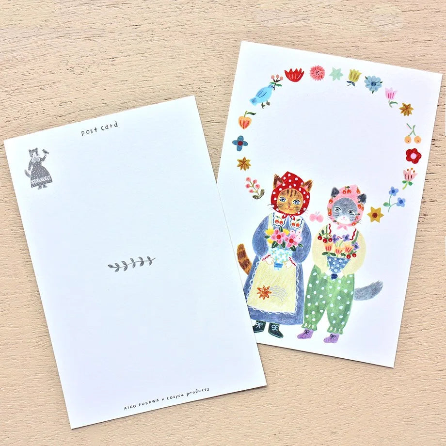 Aiko Fukawa Little Fluffy Friends Cute Animal Postcard Set - 12 Unique Designs for Greeting Cards, Scrapbooking & Home Decor