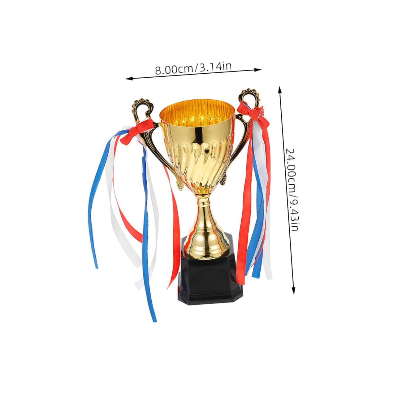 Happyyami Plastic Golden Early Learning Trophies - Award Trophies for Kids Games, Competitions & School Achievements - Perfect for Classroom Rewards, Sports Events & Student Recognition