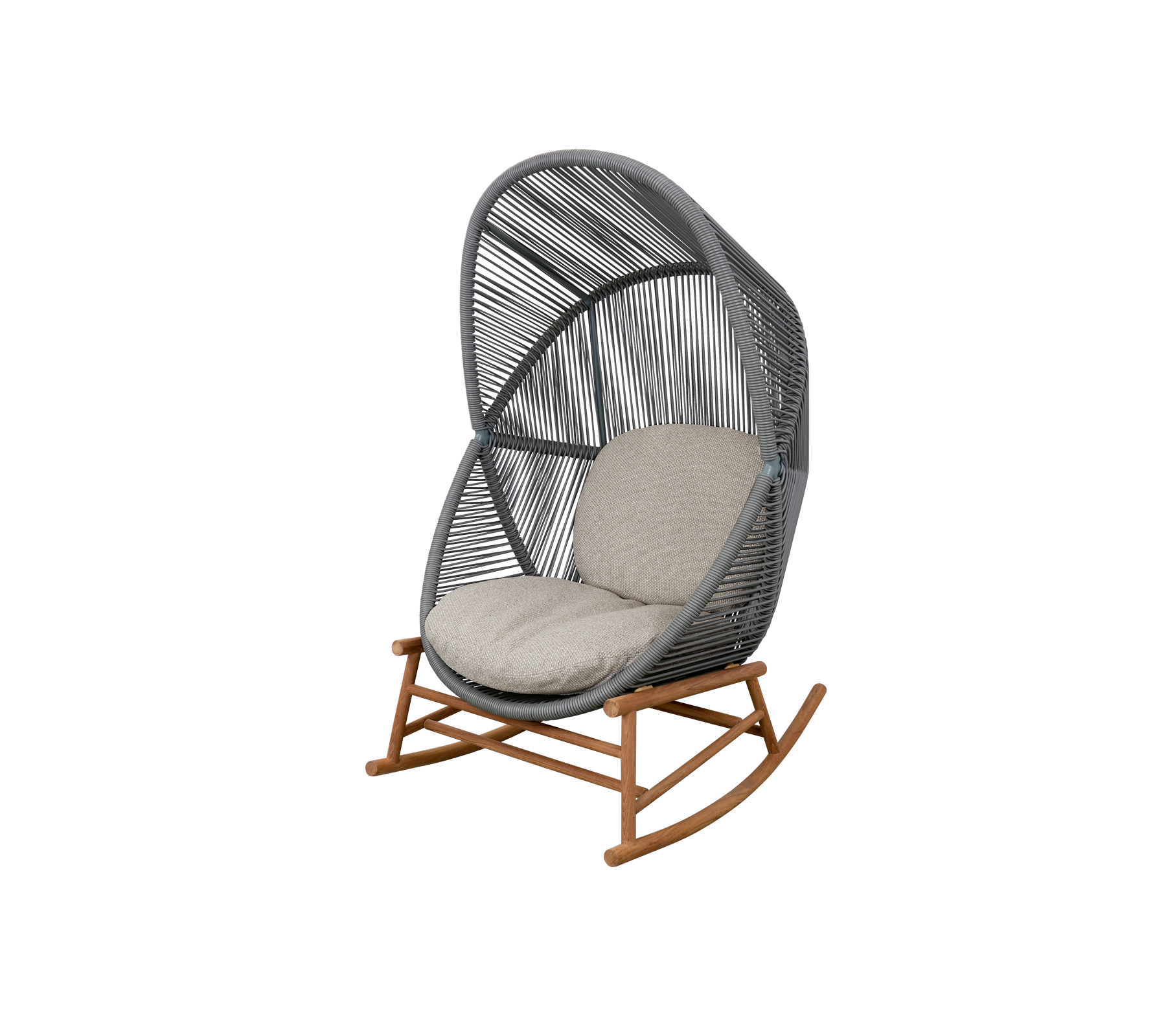 Hive Rocking Chair - Modern Wooden Rocker for Nursery, Living Room & Patio - Comfortable & Stylish Home Decor