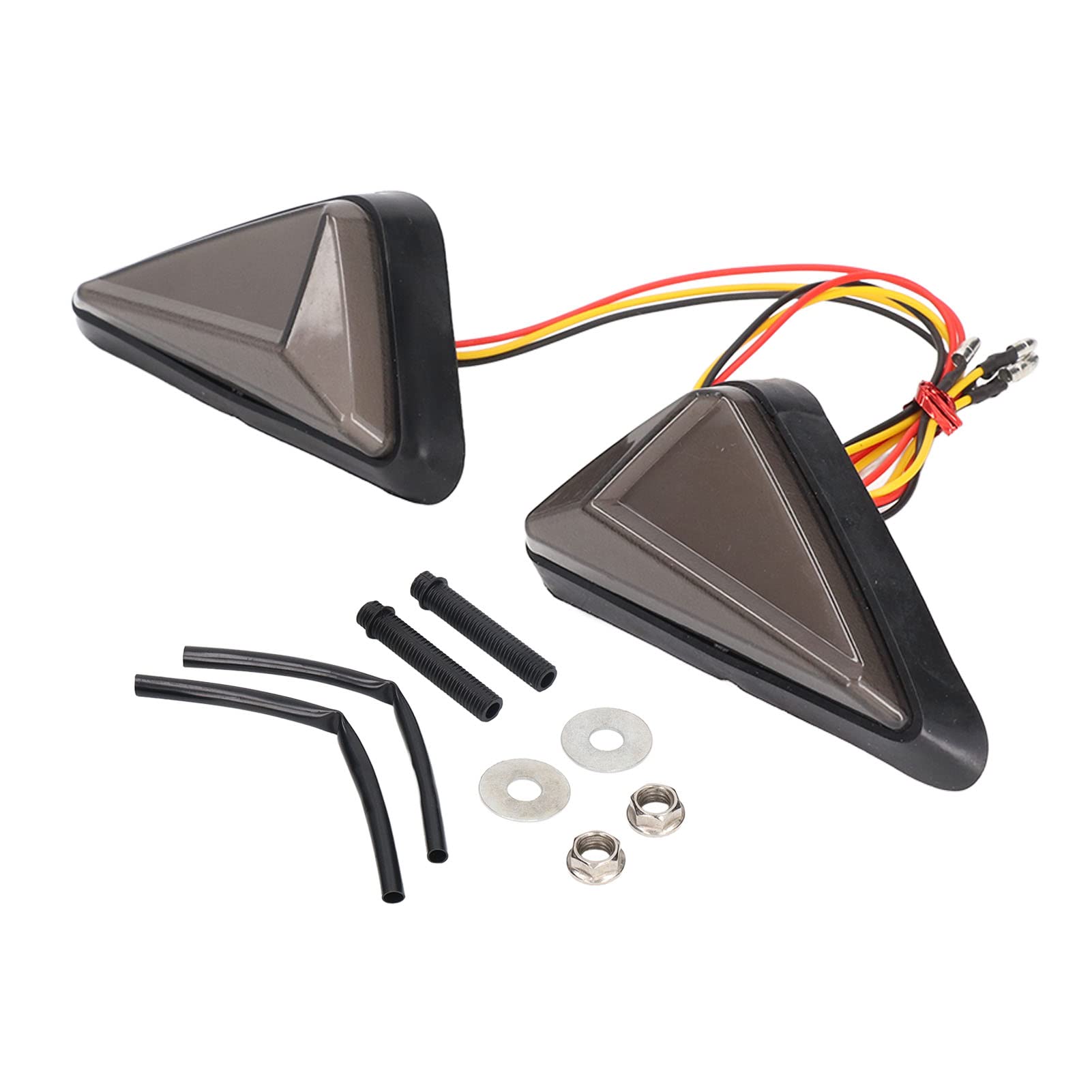 Universal Motorcycle LED Turn Signal Lights - 2 Pack Flush Mount Blinkers for Motorbikes & Cruisers | Waterproof, Bright Indicators for Safe Day & Night Riding