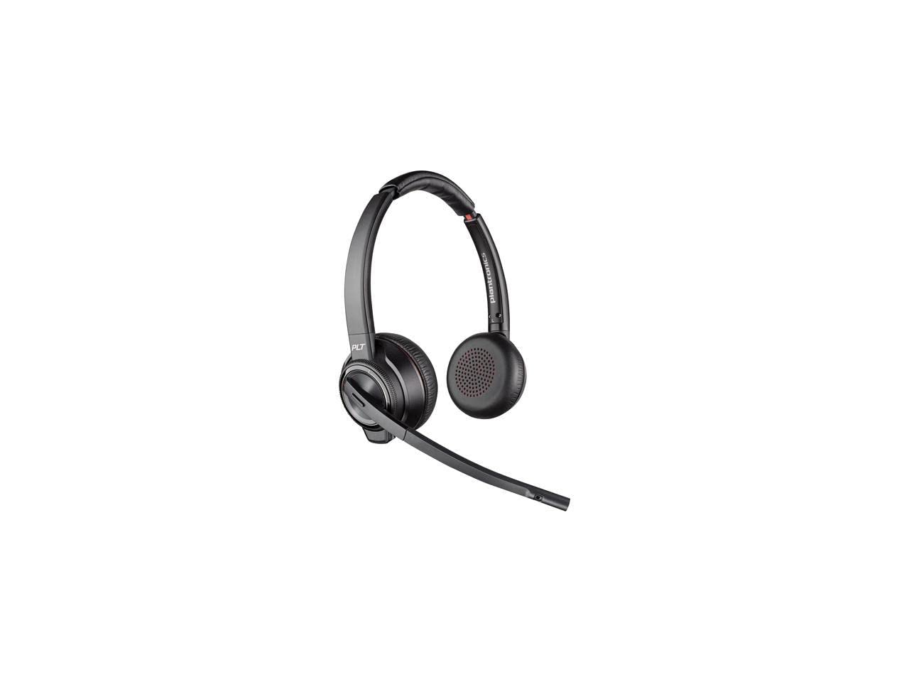 Plantronics Wireless Headset with Charging Cradle - Noise Cancelling Office Headset for Business Calls, Webinars & Remote Work