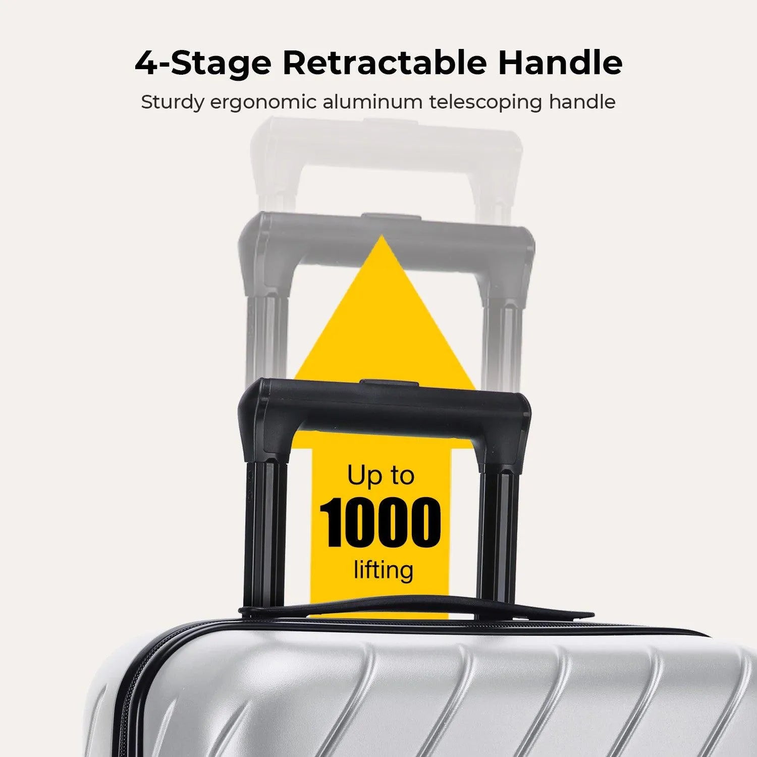 Daren 16-20 Inch Lightweight Hardside Carry On Luggage - Perfect for Air Travel, Business Trips & Weekend Getaways