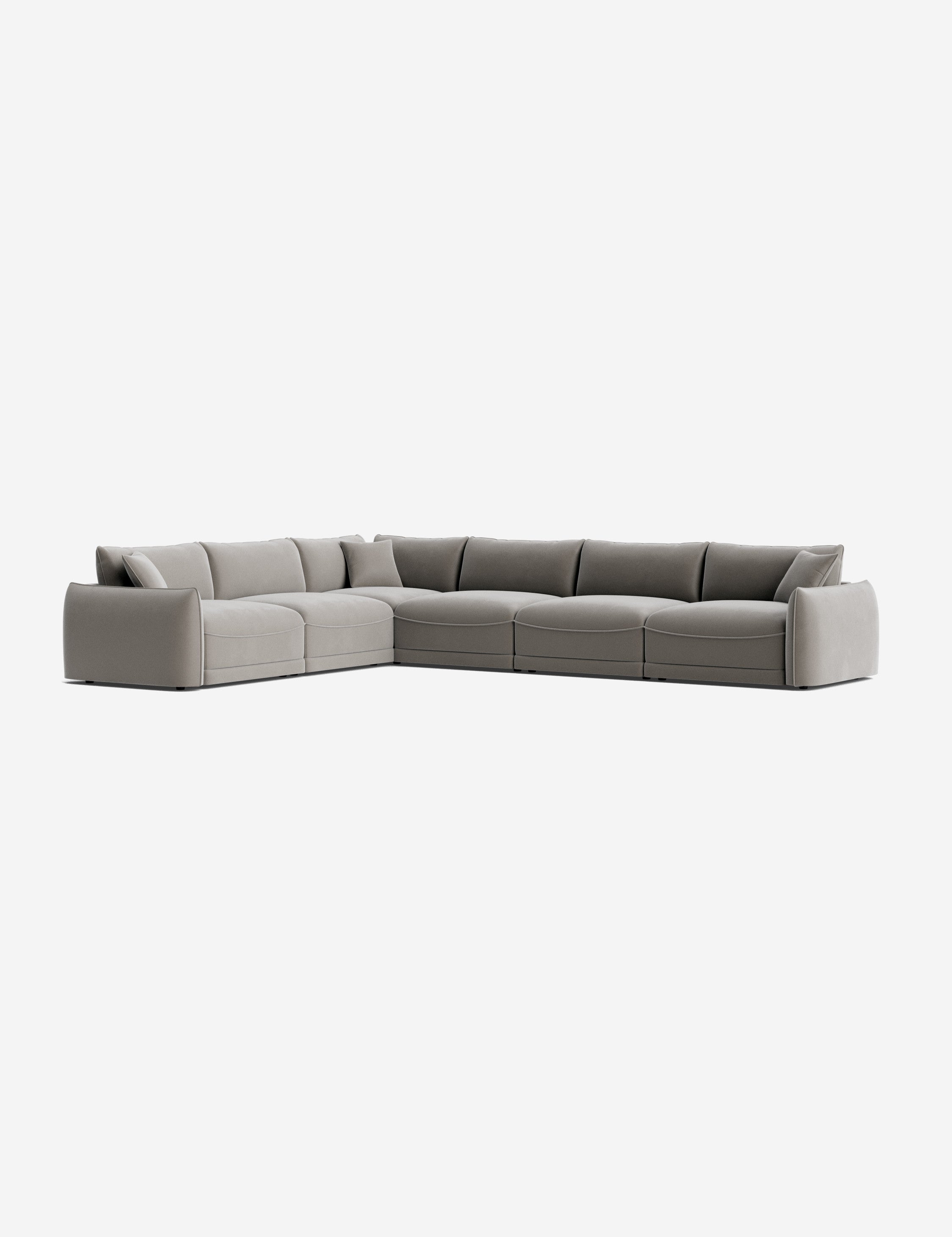 Balmer Modular Corner Sectional Sofa - Modern L-Shaped Couch with Reversible Chaise for Living Room, Family Room & Home Theater - Soft Fabric Upholstery & Sturdy Wood Frame
