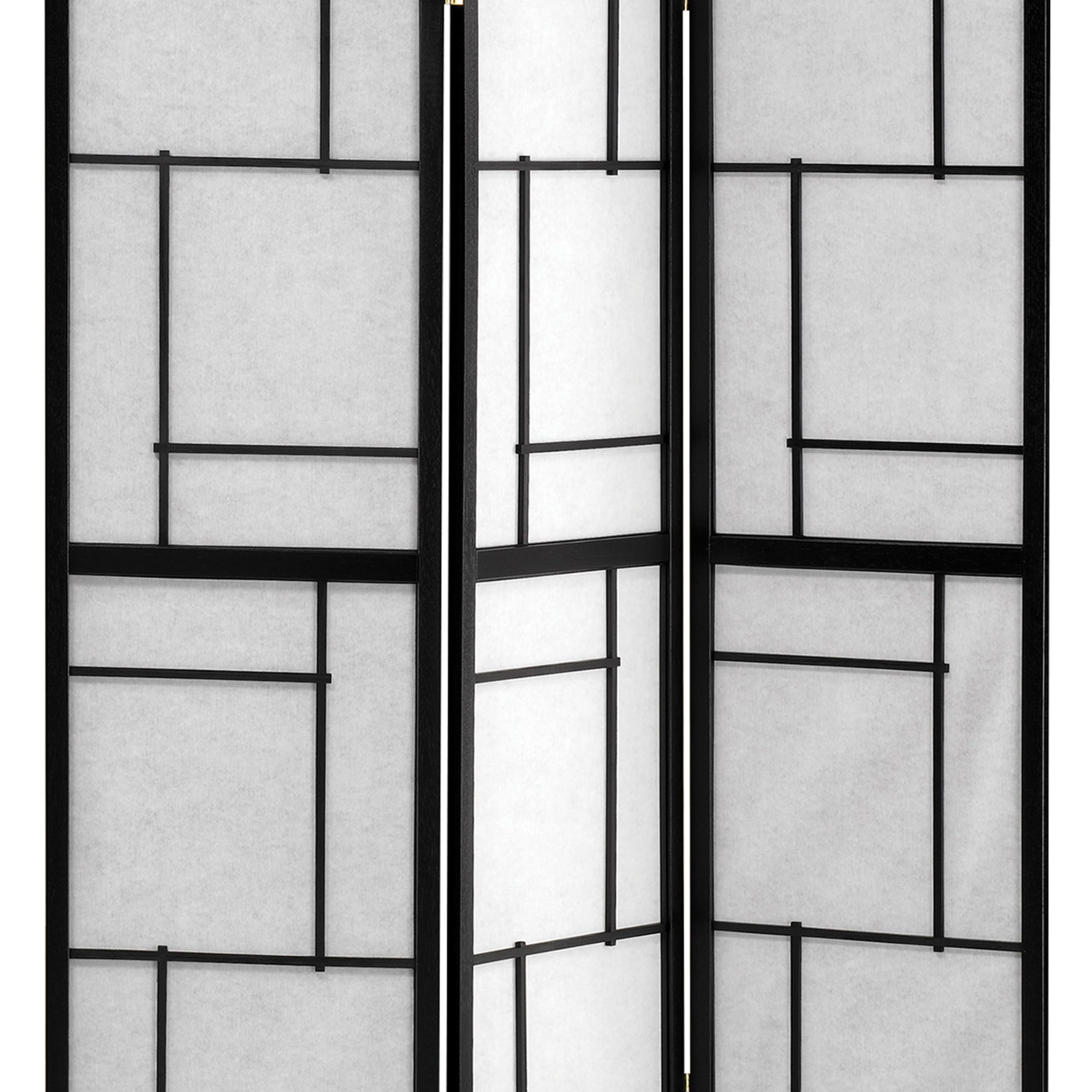 Stylish Black Room Divider by Benzara - Perfect for Home Office, Living Room & Bedroom Privacy