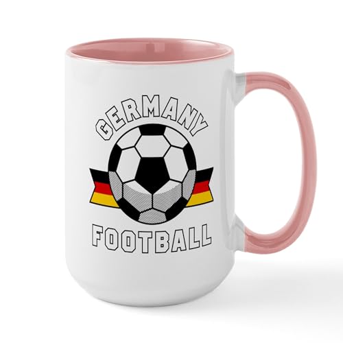 White/Pink Inside - Germany Football Mugs